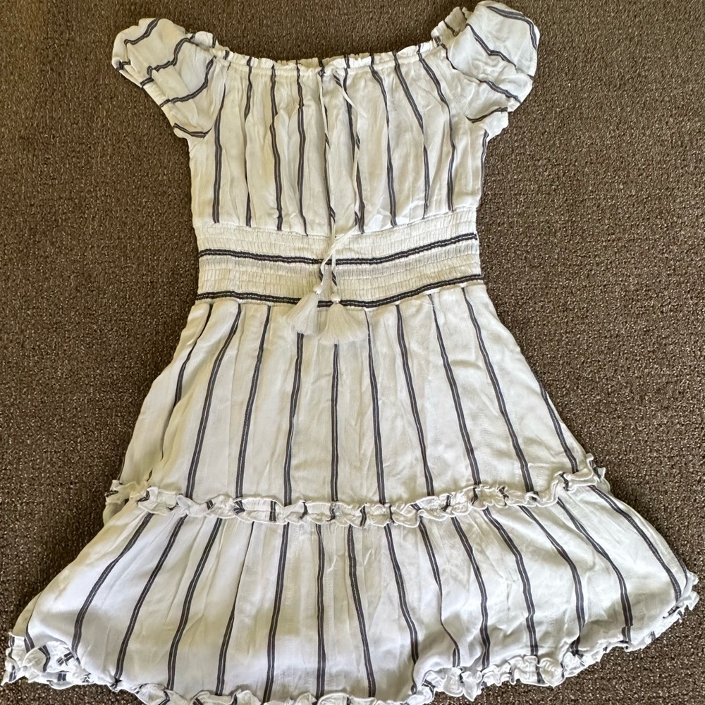 Striped Off-Shoulder Dress